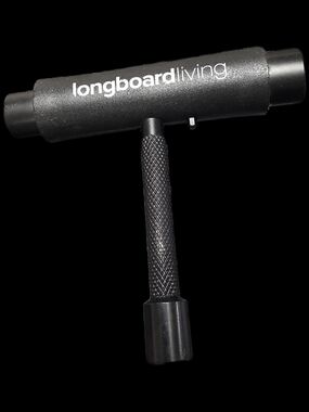 Longboard Living Black Skate T-Tool – Compact Multi-Function Repair Tool